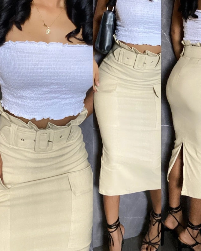 Women's Urban Commuting Style Dress 2024 Autumn Winter Latest Fashion Leopard Pattern Allover Sequin Skirt High Waisted Skirt