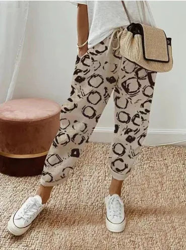 Straight Pants Women Drawstring Lace Up Elastic Waist Pockets Slacks 2025 Female Casual Streetwear Basics Ankle Length Trousers