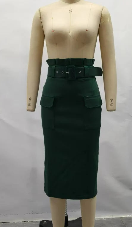 Women's Urban Commuting Style Dress 2024 Autumn Winter Latest Fashion Leopard Pattern Allover Sequin Skirt High Waisted Skirt